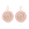 Badu Colorful Round Beaded Drop Earrings For Women Handmade Bohemia Beads Crystal Big Earrings Jewelry Gifts - Image 24