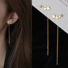 Long Wire Tassel Thread Chain Climb Star Heart Beads Pendants Drop Earrings Women's Straight Hanging Earings Jewelry - Image 13