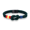 Men Women Spain Flag Double Strand Nautical Rope Bracelet Brushed Black Stainless Steel Magnet Buckle Accessories - Image 11
