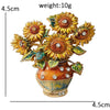 Famous Painting Brooches For Women Unisex 9-design The Starry Night Sunflowers Iris And The Reaper Party Brooch Badge - Image 9