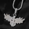 Men's Personality Is Cool, Ha's Large Wing Pendant, Copper Inlaid Zircon Street Necklace - Image 1
