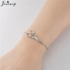 Simple Double Heart Stainless Steel Bracelet Women Men Scissors Pins Mountain Charm Bracelets Handmade Jewelry - Image 3