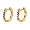 Crmya Gold Plated Drop Hoop Earrings For Women Piercing Purple CZ Zircon Women's Dangle Earrings Jewelry - Image 34