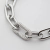 Stainless Steel Gold Plated Handmade Polished Zirconia Oval Charm Bracelet for Women Bangles Jewelry - Image 6