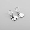 Silver Hoop Earrings Clip Golden Bowtie Ribbon Small Cute For Women Girl Gift Jewelry - Image 9