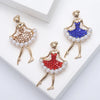 Enamel Ballerina Brooches for Women Pearl Elf Pins Rhinestone Girls Banquet Party Backpack Gift Jewelry Accessories - Image 3