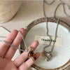 Spotted Tiger Eye Stone Mushroom Pendant Long Versatile Clavicle Chain Necklace for Women's Niche Accessories - Image 2