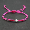 Colorful Woven Rope String Bracelet Boho Cross Charm Bracelets for Women Girls Handmade Jewelry Lucky Gift - Image 2