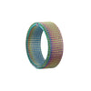 Titanium Steel 8MM Grid Mesh Ring Woman For Men Simple Multi-color Jewelry Party Gifts - Image 8