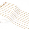 304 Stainless Steel Anklet Gold Color Leg Chain For Women Barefoot Beach Foot Show Simple Anklet 22.5cm(8 7/8") long, 1 Piece - Image 3