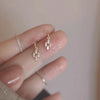 Small Zircon Hollow Heart Dangle Earrings For Women Girls Gold Color Elegant Charm Jewelry Accessories Birthday Party Gifts - Image 34