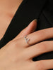 Silver Simplicity 26 Letters Zircon Ring For Women Engagement Wedding Jewelry - Image 3