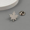 design Smooth maple leaf stainless steel brooch, stylish lapel pin, badge, gift for friends - Image 2