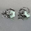 Star Earrings Gothic Harajuku Retro Cute Stainless Steel Y2K Moon Imitation Jade Earrings Girls' Aesthetic Jewelry - Image 4