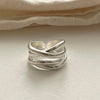 Silver Geometric Open Rings for Women Simple Irregular Twisted Finger Rings Jewelry Gifts - Image 11