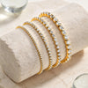 3mm Stainless Steel Rhinestone Crystal Foot Chain Tennis Anklet Gold Plated Zirconia Chain Anklets Beach Jewelry - Image 4
