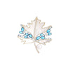 Colored Zircon Maple Leaf Shell Brooches Atmospheric Elegance Freshwater Pearl Leaf Pin Woman's Broche Accessories - Image 5