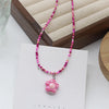 Beaded Daisy Choker Necklace Colorful Y2K Style - Image 5
