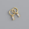 Silver Hoop Earrings Clip Golden Bowtie Ribbon Small Cute For Women Girl Gift Jewelry - Image 19