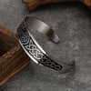 retro stainless steel Viking rune bracelet light simple versatile opening adjustable couple bracelet - Image 4