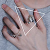 Ventfille Silver Waterdrop Open Line Cross Ring For Female Unique Design Jewelry Gift - Image 23