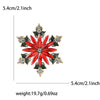 Rhinestone Snowflake Brooch Pin for Christmas and Holiday Outfits - Image 9