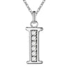 26 Letter Silver Necklace Pendant For Women Clavicle Chain Wedding Jewelry Party Gift - Image 21