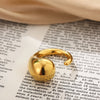 Vintage Stainless Steel Rings for Women Punk Chunky Irregular Smooth Adjustable Open Ring Jewelry Weddings Gifts - Image 48