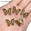 5pcs/lot Colorful Crystal Butterfly Pendant Glass Gradient Charms For Korean Women Necklace Choker Jewelry Accessories - Image 26