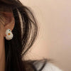 Colorful Zircon Water Droplet Earrings For Women White Oil Dripping Irregular Earrings Jewelry Gift - Image 3