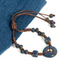 Handmade Glazed Ceramic Peace Buckle Bracelet Adjustable Vintage Boho Jewelry – -013 - Image 5