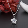 Silver pretty Crystal Star earring necklace for Women Party Wedding Jewelry Couple gift - Image 4