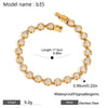 Classic Snake Chain Bracelets Women Gold Plated Stainless Steel Cuban Chain Bracelet Female Gifts Jewelry - Image 29