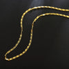 40-75cm Gold Color Charm 2mm Flat Chain Necklaces For Women Men Party Wedding Jewelry - Image 1