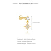 1PC Silver Tassel Chain Eight Pointed Stars Moon Earrings For Women Horse Eye Geometric Zircon Earring - Image 22