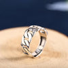 Silver Ring Adjustable Simplicity Student Girlfriend Jewelry Accessories Wedding Party - Image 6