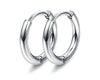 8 Pairs Earrings for Men Steel Mens Black Earrings Multipack Stud Huggie Small Hoop Earrings Set - Image 14