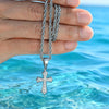 Hip Hop Cross Necklace for Men Women,50/55/60cm Stainless Steel Chic Cross Pendant,Christian Classic Jewelry Gifts - Image 1