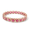8mm Round Enamel Zirconia Bracelets For Women Colorful Boho Elastic Bangle - Image 13