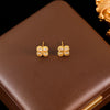 Stainless Steel Sparkling White Zircon Flower Necklace Bracelet Earrings Set For Women Jewelry Gift - Image 12