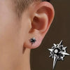1Pair Zircon Star Magnet Ear Clip Stud Earrings for Men Women Couple Without Ear Holes Clip Earrings Party Accessories Jewelry - Image 1