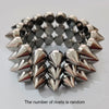 Halloween Gothic Rivet Exaggerated Punk Bracelet, Bold And Exaggerated Design, Adjustable Party Costume, Hip Hop Rock Bracelet - Image 2