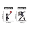 Classic Banksy Art Design Collection Brooch Enamel Pin Flower Thrower Boy Red Balloon Girl Badge Lapel Backpack Jewelry Gift - Image 6