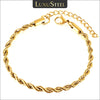 2/3/4/5mm Twisted Rope Link Chain Bracelet For Women Men Stainless Steel Wrist Christmas Gifts Length Adjustable - Image 1