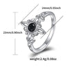 Silver Plating Witches Knot Rings for Women Obsidian Celtic Trinity Knot Ring Pagan Wicca Cross Jewelry Year Gift - Image 6