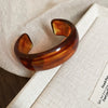 Vintage Geometric Leapord Acrylic Opening Bangles for Women Square Simple Cuff Bracelet Personality Charming Jewelry Party M - Image 10