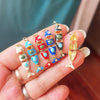 Enamel Fish Bone Squid Marine Sea Dalphin Charm Pendant, Gold Silver Plated Zircon Jewelry Finding Supplies - Image 4