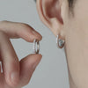 Silver Crystal Zirconia Hoop Earrings for Women Vintage Simple Round Ring Circle Earrings Punk Jewelry Party Gifts - Image 2