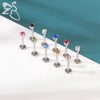 ZS 6-13PCS/LOT 16G Stainless Steel Lip Labret Piercing Set Crystal Monroe Lip Stud Ear Tragus Helix Cartilage Piercing 6/8/10mm - Image 39