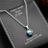 Stainless Steel Heart Urn Necklace with Birthstone Cremation Jewelry for Human Ashes, Keepsake Cremation Urn Jewelry - Image 6